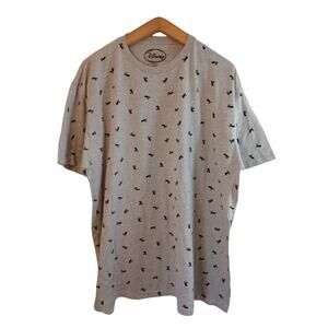 Disney 2XL Gray Short Sleeve T Shirt Tiny Mickey's All Over Print Vacation